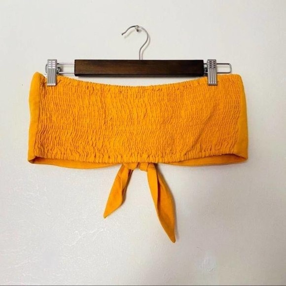 TOPSHOP NWT Yellow Bandeau Top Size 8 - Picture 7 of 7